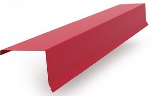 Планка карнизная RAL3011 120х100 2м красный 