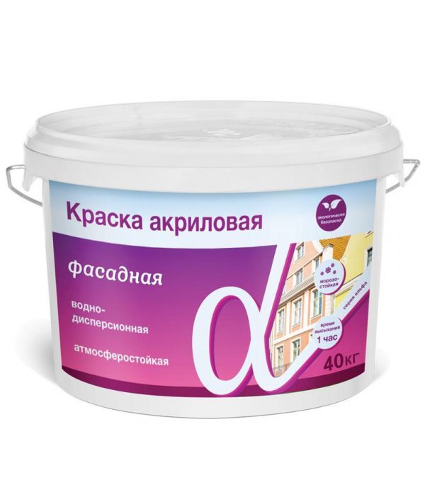 Купить вд-ак 3,0кг фасадная белая альфа в интернет-магазине "Корд".