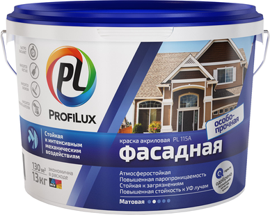 Купить вд-ак 14кг фасадная белая profilux в интернет-магазине "Корд".