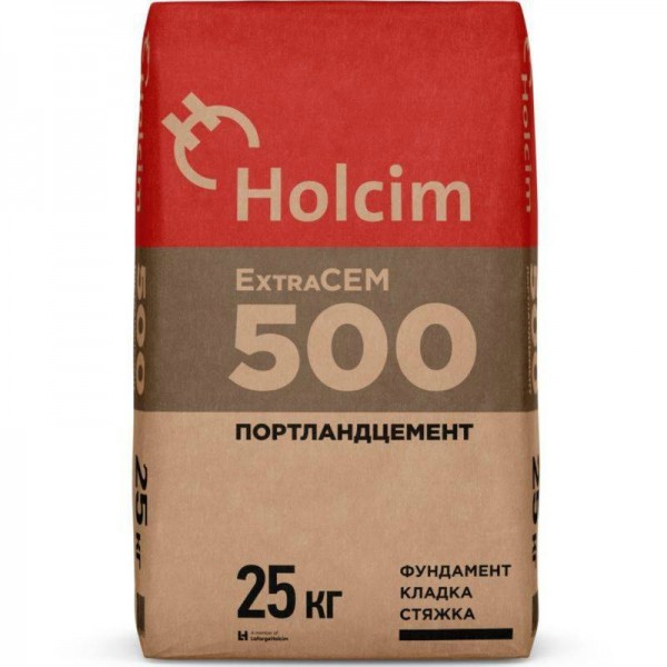 Купить цемент пц-500-д0   (куль - 25кг.) холсим в интернет-магазине "Корд".
