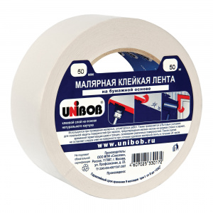 Лента малярная 50ммх50м Unibob