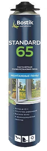 Купить пена монтажная bostik 65 стандарт 750мл проф в интернет-магазине "Корд".