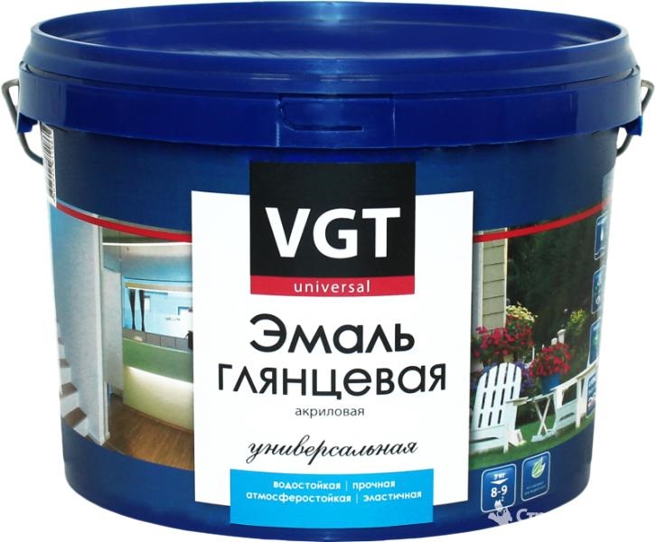 Купить эмаль белая суперглянец акрил 1кг вгт в интернет-магазине "Корд".