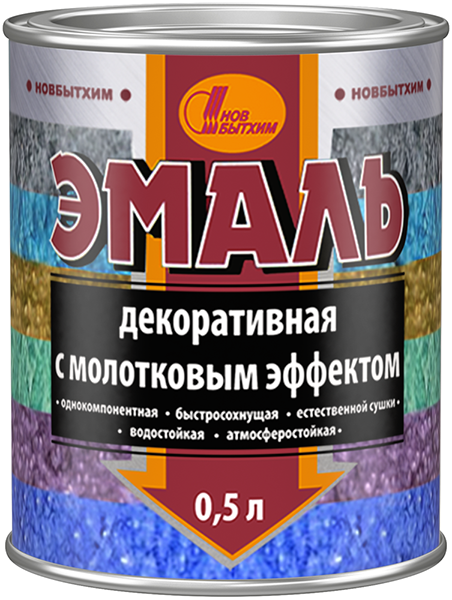 Купить эмаль с молотковым эффектом темно-синяя 0,75кг в интернет-магазине "Корд".