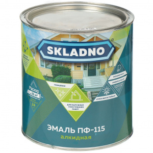 Эмаль ПФ-115 вишня 2,6кг Складно