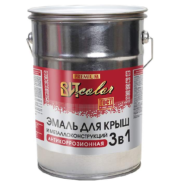 Купить эмаль д/крыш красно-коричн 20кг вит в интернет-магазине "Корд".