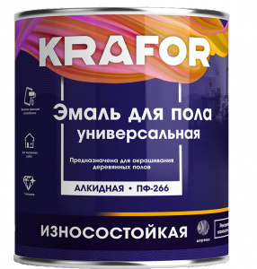 Эмаль ПФ-266 красно-коричневая 6,0кг Крафор