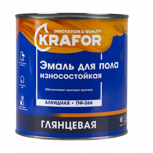 Эмаль ПФ-266 желто-коричневая 2,7кг Крафор