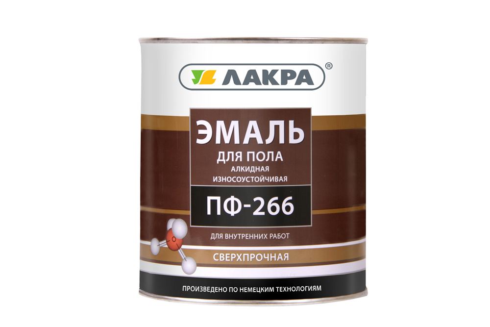 Купить эмаль пф-266 красно-коричневая 1,0кг лакра в интернет-магазине "Корд".